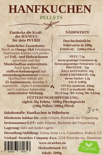 HANFKUCHEN Pellets
